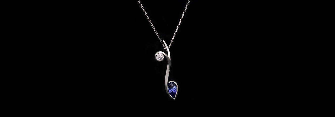 Tanzanite and Diamond Pendant