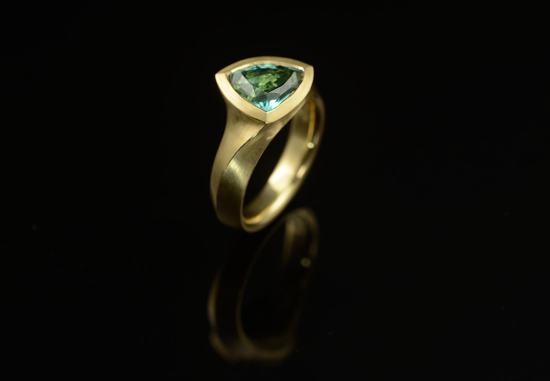 A carved engagement ring commission from abroad