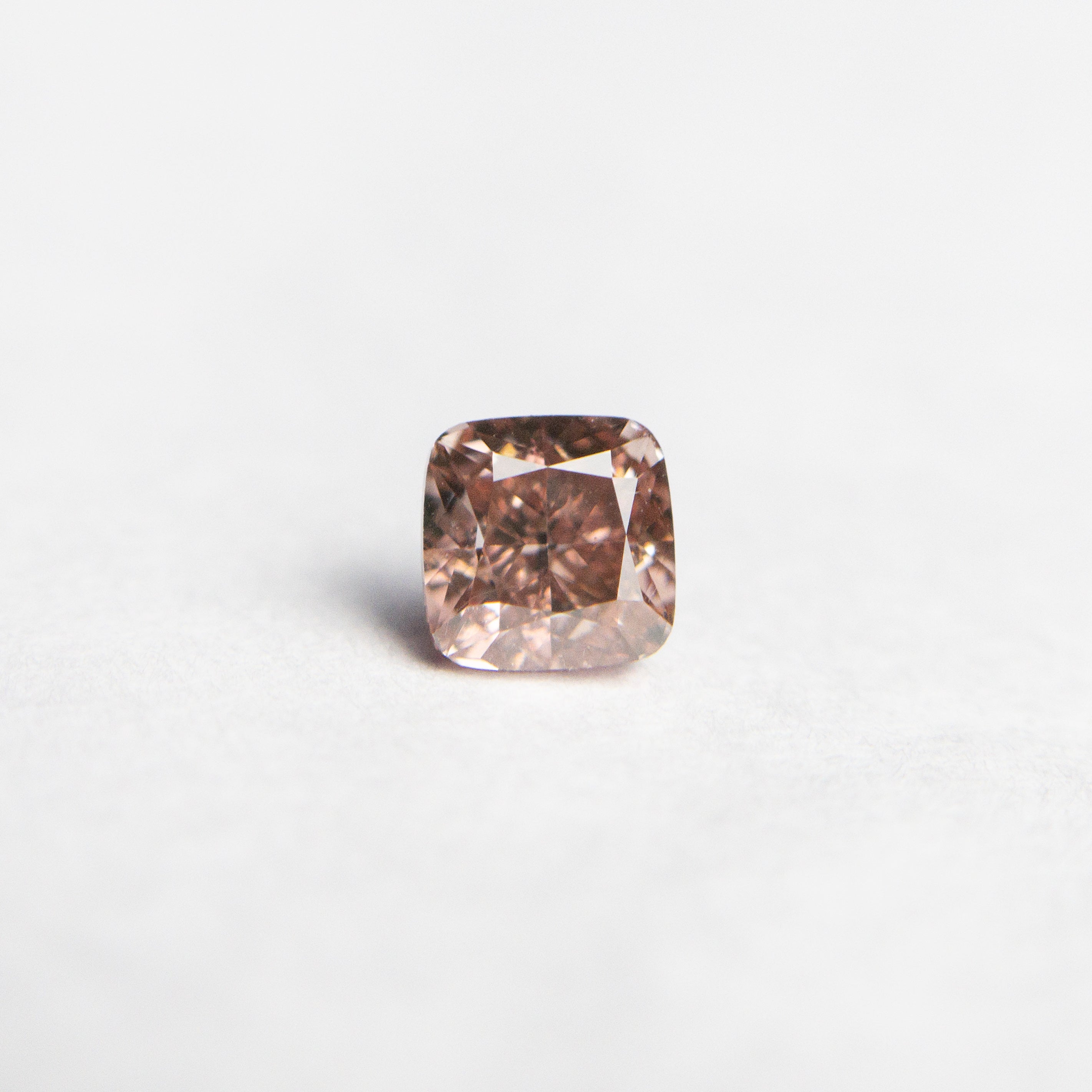 0.31ct 3.57x3.54x2.57mm GIA SI1 Fancy Deep Brownish Orangy Pink Cushion Brilliant 🇦🇺 24105-01