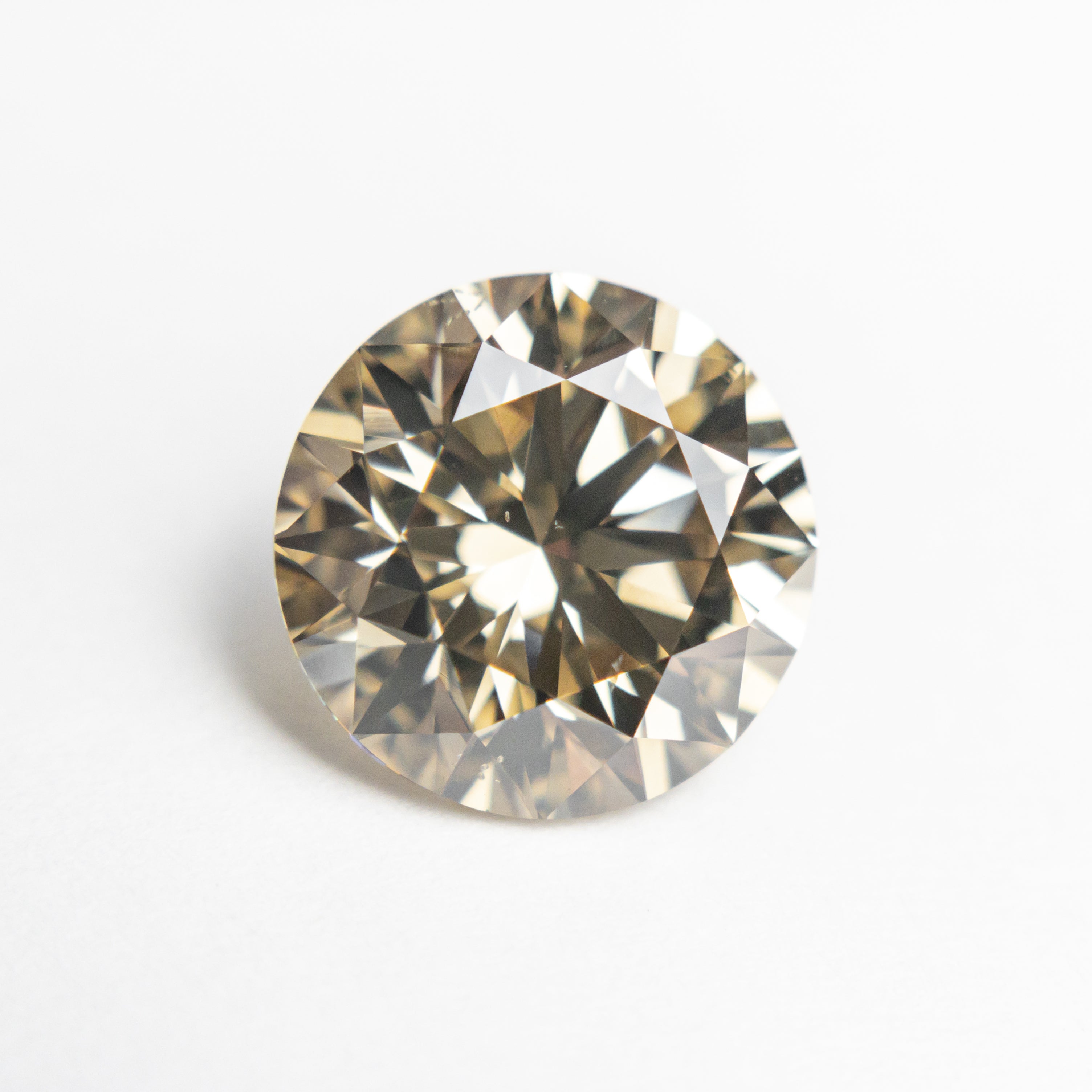 3.04ct 9.11x9.08x5.84mm SI1 C5 Round Brilliant 19910-03