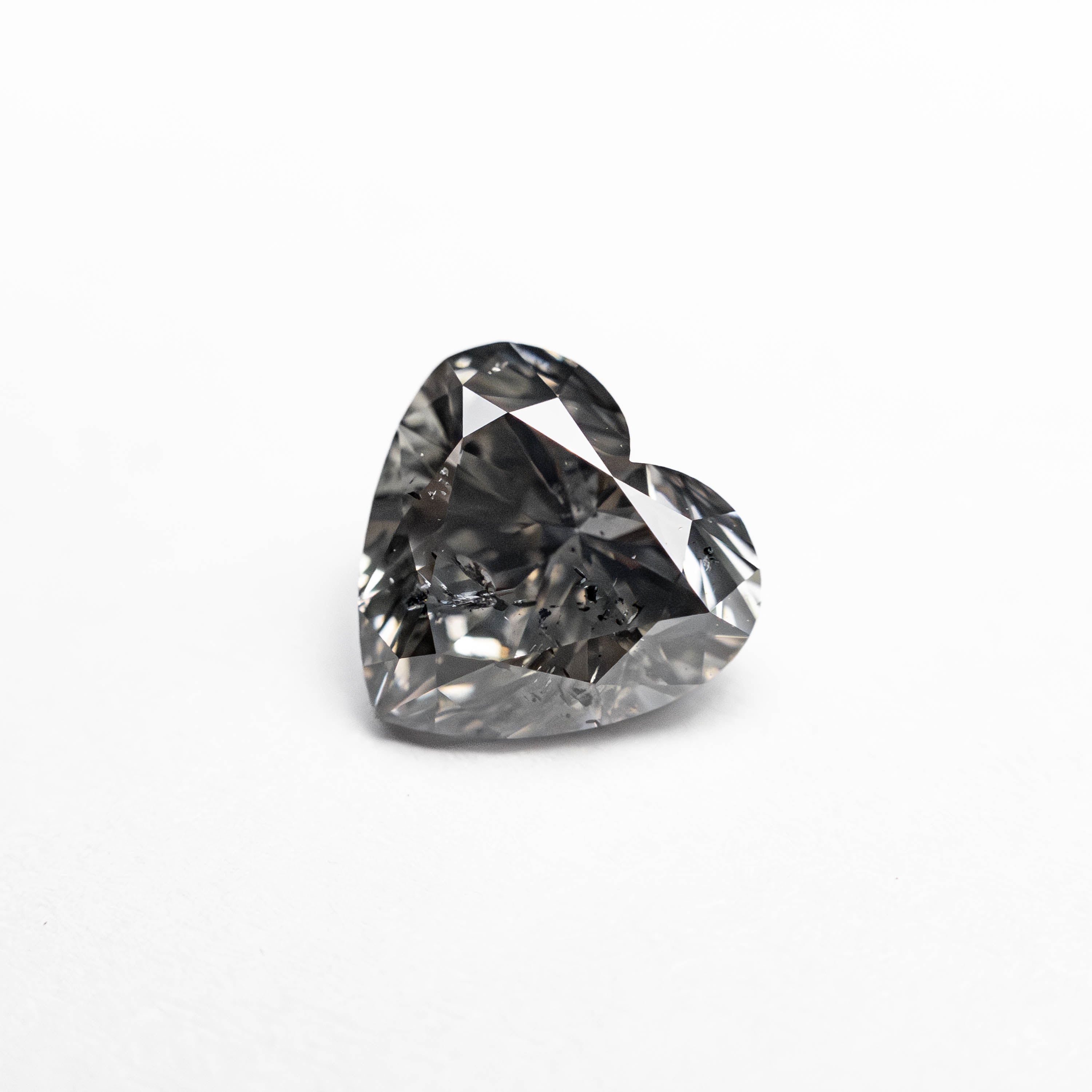 0.94ct 6.13x6.45x3.89mm Fancy Grey Heart Brilliant 19923-35