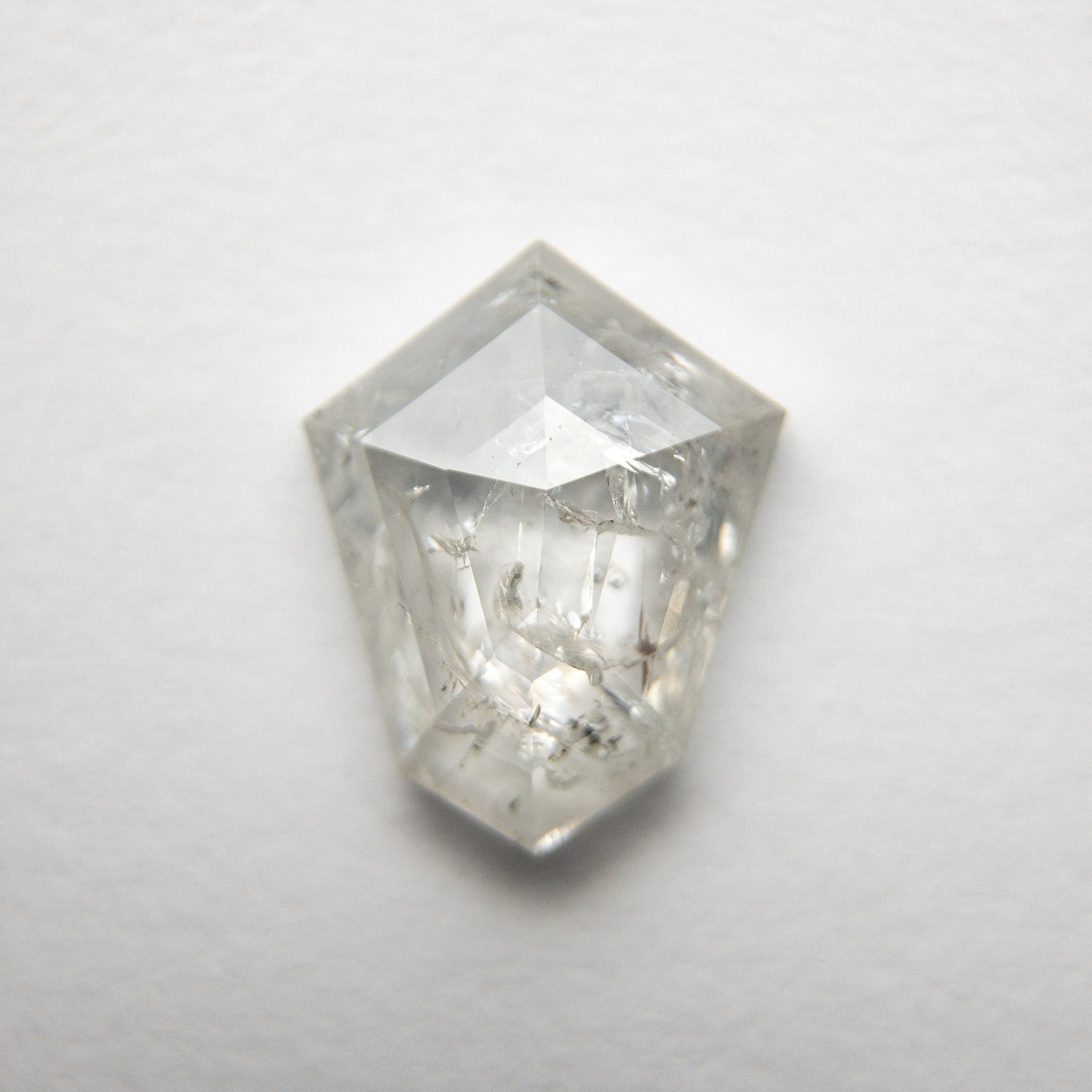 1.68ct 9.69x7.68x2.92mm Shield Rosecut 18530-09 - Misfit Diamonds