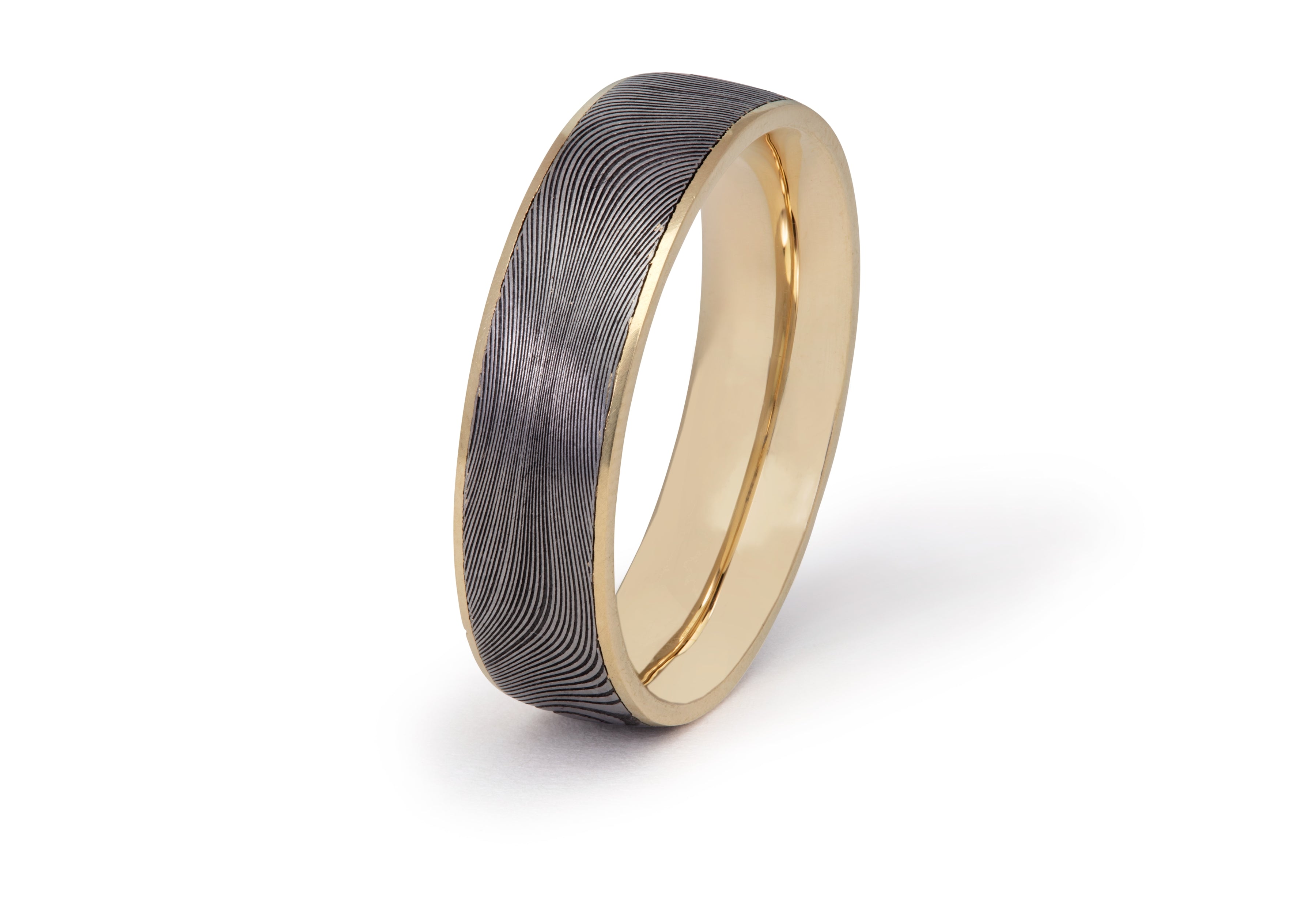 Damascus steel ring